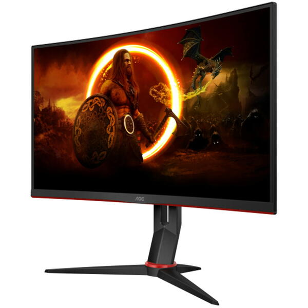 Monitor Gaming AOC AGON 27G2ZN3 27 inch FHD VA 0.5 ms 280 Hz HDR Negru/Rosu