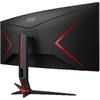 Monitor Gaming AOC CU34G2X 34 inch UWQHD VA 1 ms 144 Hz Curbat Negru/Rosu