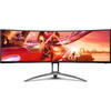 Monitor Gaming AOC AGON AG493UCX2, 48.8 inch 5K VA 1ms 165Hz Negru