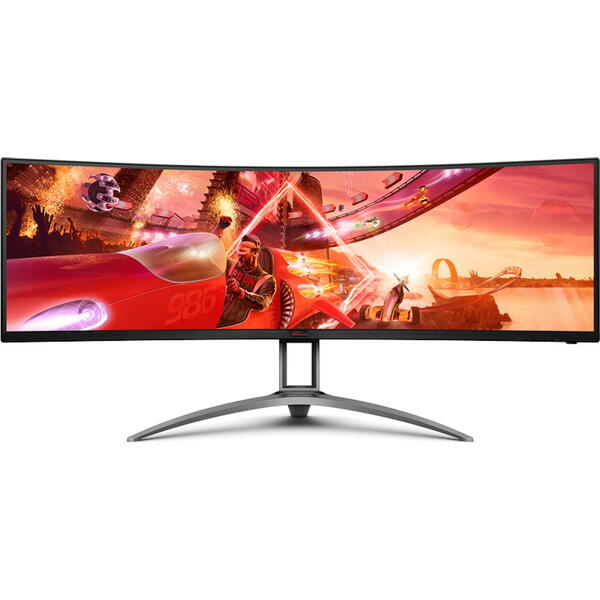 Monitor Gaming AOC AGON AG493UCX2, 48.8 inch 5K VA 1ms 165Hz Negru