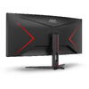 Monitor Gaming AOC CU34G2X 34 inch UWQHD VA 1 ms 144 Hz Curbat Negru Rosu