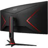 Monitor Gaming AOC AGON CU34G2XP 34 inch UWQHD VA 1 ms 180 Hz HDR Curbat Negru/Rosu