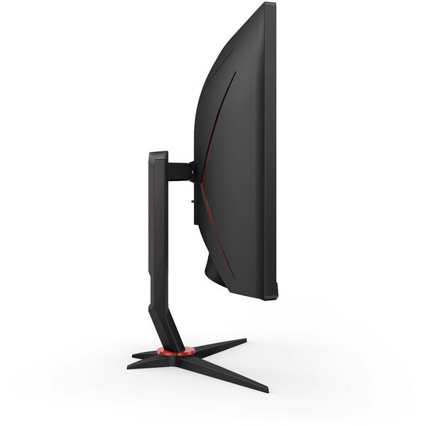 Monitor Gaming AOC AGON CU34G2XP 34 inch UWQHD VA 1 ms 180 Hz HDR Curbat Negru/Rosu