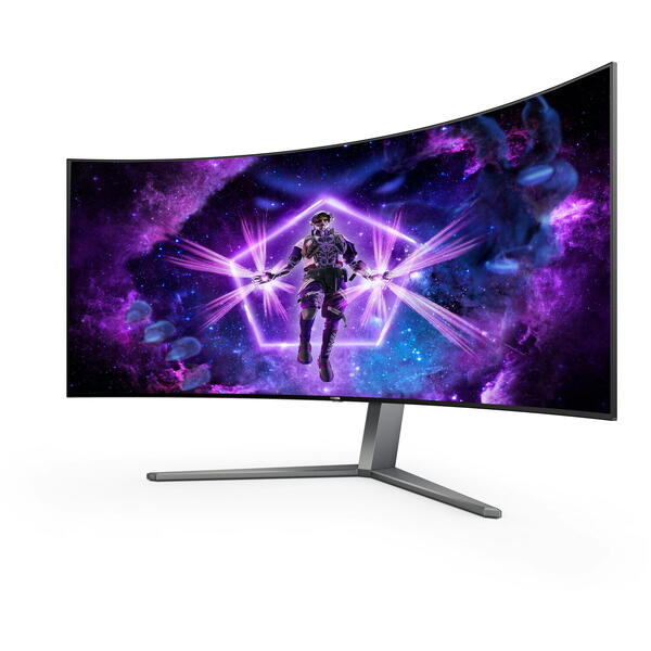 Monitor Gaming AOC AGON AG456UCZD 44.5 inch UWQHD OLED 0.03 ms 240 Hz USB-C HDR Curbat Negru