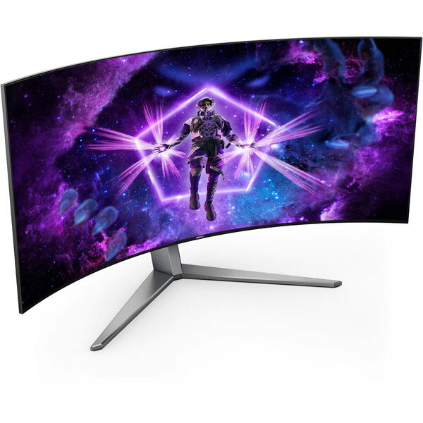 Monitor Gaming AOC AGON AG456UCZD 44.5 inch UWQHD OLED 0.03 ms 240 Hz USB-C HDR Curbat Negru