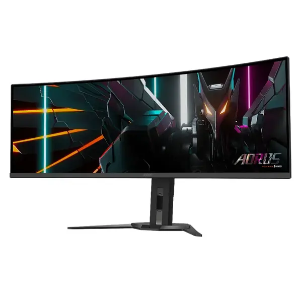 Monitor Gaming Gigabyte AORUS CO49DQ 49 inch DQHD OLED 0.03 ms 144 Hz USB-C KVM HDR Curbat Negru