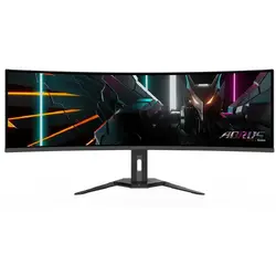 Monitor Gaming Gigabyte AORUS CO49DQ 49 inch DQHD OLED 0.03 ms 144 Hz USB-C KVM HDR Curbat Negru