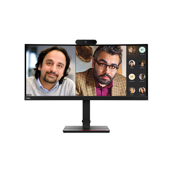 Monitor LED Lenovo ThinkVision P34w-20 34 inch UWQHD IPS 4 ms  60 Hz USB-C Webcam Negru