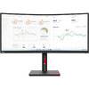 Monitor LED Lenovo ThinkVision T34w-30 34 inch UWQHD VA 4 ms 60 Hz USB-C Curbat Negru