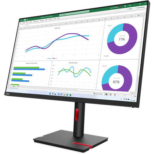 Monitor LED Lenovo ThinkVision T32h-30 31.5 inch QHD IPS 4 ms 60 Hz USB-C Negru