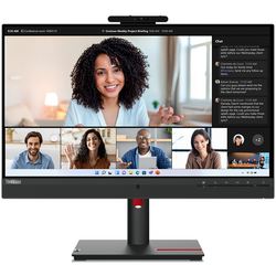 ThinkVision T24mv-30 23.8 inch FHD IPS 4 ms 75 Hz Webcam USB-C Negru