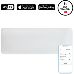 Convector de perete PA1200WIFI3 1200 W, Wi-Fi, Millheat App, Bluetooth, 25 mp, Alb