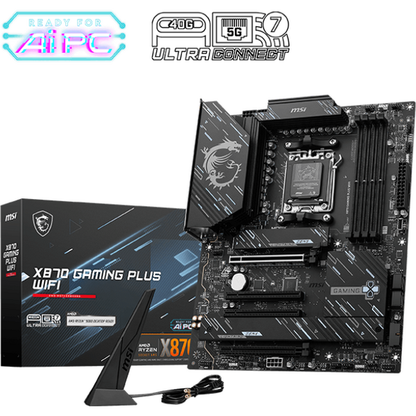 Placa de baza MSI X870 GAMING PLUS WIFI Socket AM5