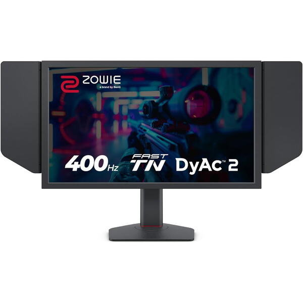 Monitor Gaming Benq Zowie XL2566X+ 24.1 inch FHD TN 1 ms 400 Hz Negru