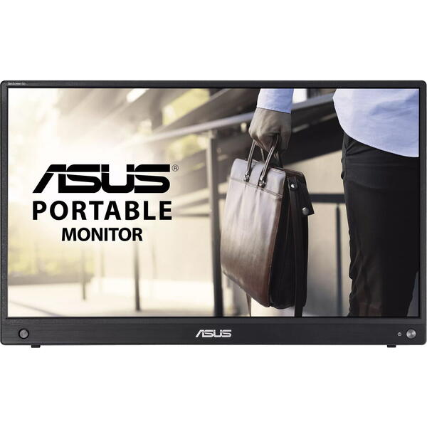 Monitor portabil Asus MB16AWP 15.6 inch FHD IPS 5 ms 60 Hz USB-C Wi-Fi Negru