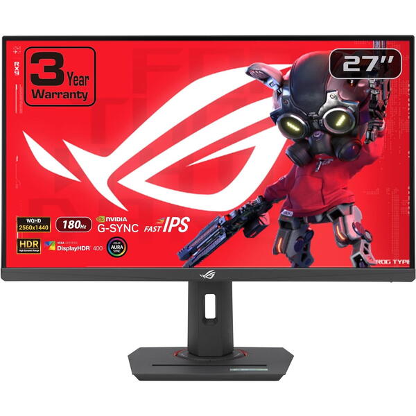 Monitor Gaming Asus ROG Strix XG27ACG 27 inch QHD IPS 1 ms 180 Hz USB-C HDR Negru