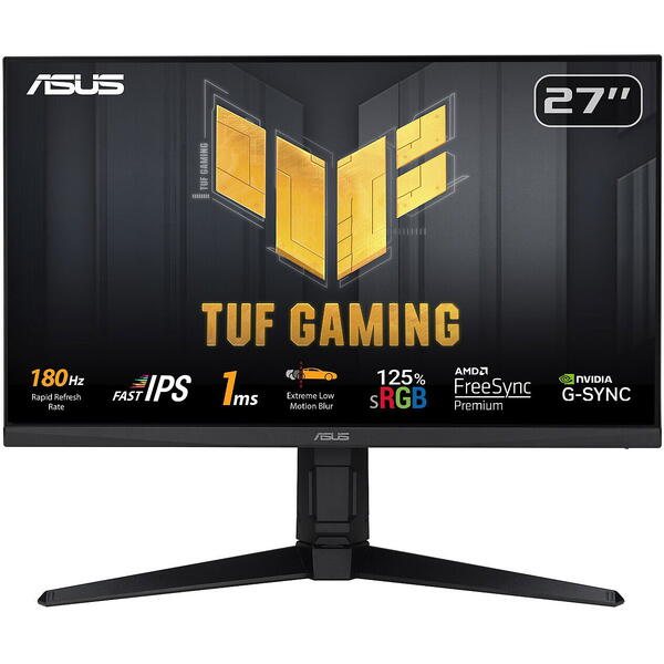 Monitor Gaming Asus TUF VG279QL3A 27 inch FHD IPS 1 ms 180 Hz HDR Negru