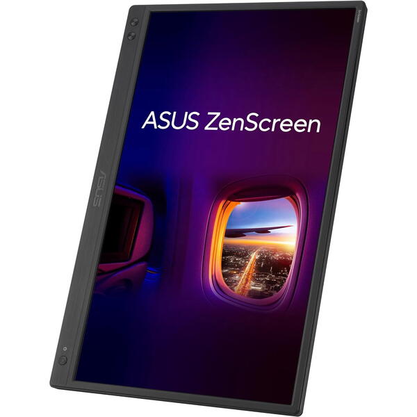 Monitor LED Asus ZenScreen MB166CR 15.6 inch FHD IPS 5 ms 60 Hz USB-C Negru