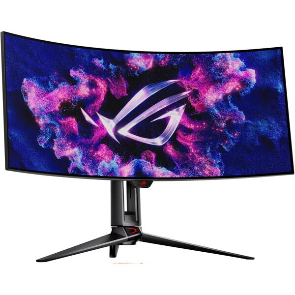 Monitor Gaming Asus ROG Swift PG34WCDM 34 inch UWQHD OLED 0.03 ms 240 Hz USB-C HDR Curbat Negru