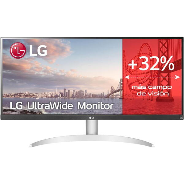 Monitor LED LG UltraWide 29WQ600-W 29 inch UWFHD IPS 5 ms 100 Hz USB-C HDR Alb/Argintiu