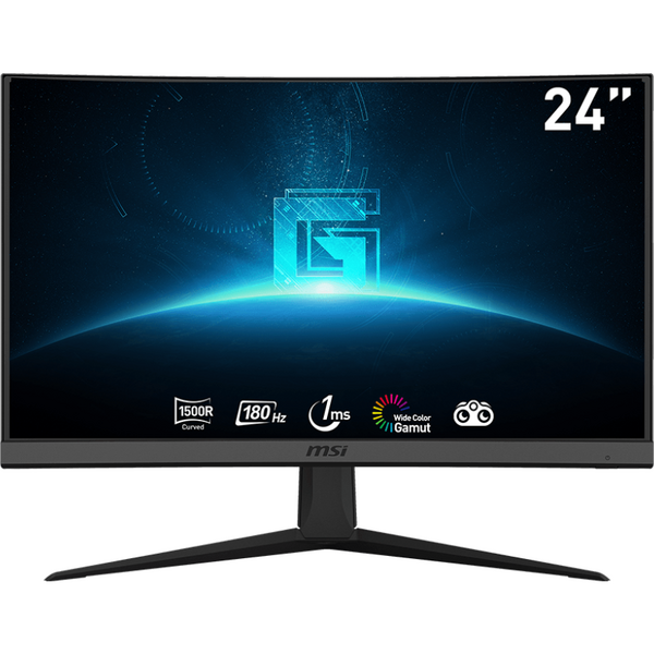 Monitor Gaming MSI G24C6 E2 23.6 inch FHD VA 1 ms 180 Hz Curbat Negru