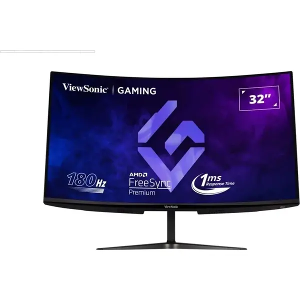 Monitor Gaming ViewSonic VX3218C-2K 31.5 inch QHD VA 1 ms 165 Hz HDR Curbat  Negru