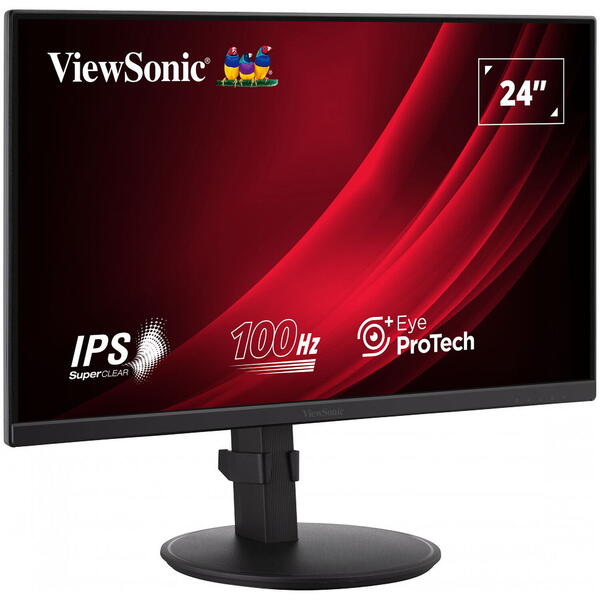 Monitor LED ViewSonic VG2408A-MHD 23.8 inch FHD IPS 5 ms 100 Hz Negru