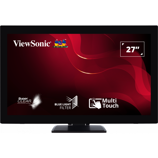 Monitor LED ViewSonic TD2760 Touchscreen 27 inch FHD VA 6 ms 60 Hz Negru