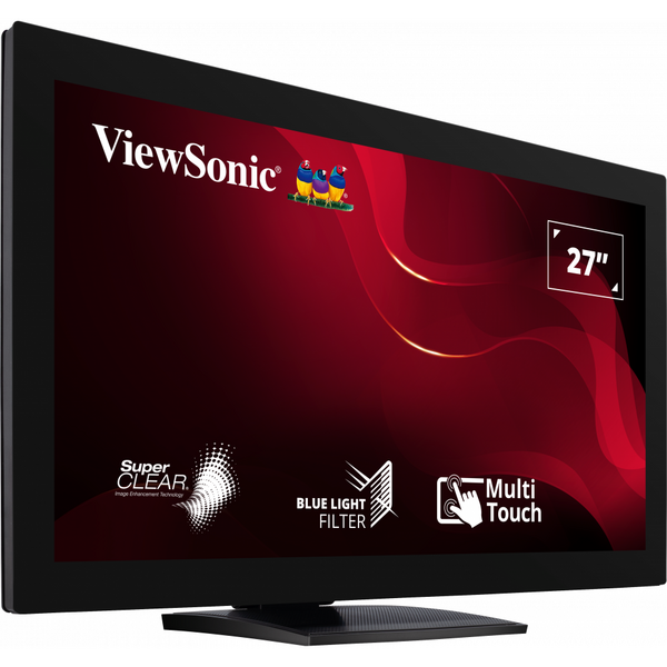 Monitor LED ViewSonic TD2760 Touchscreen 27 inch FHD VA 6 ms 60 Hz Negru