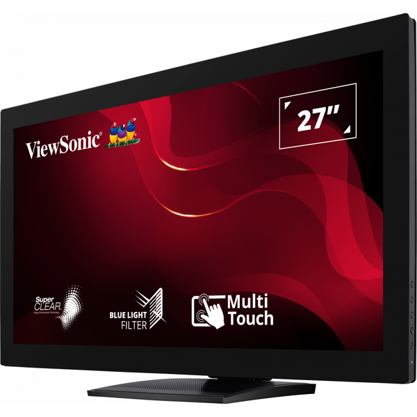 Monitor LED ViewSonic TD2760 Touchscreen 27 inch FHD VA 6 ms 60 Hz Negru