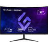 Monitor Gaming ViewSonic VX3219-PC-MHD 31.5 inch 1 ms 240 Hz Curbat Negru