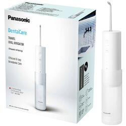 Irigator oral Panasonic EW-DJ4B-W503, reincarcabil, ideal pentru voiaj