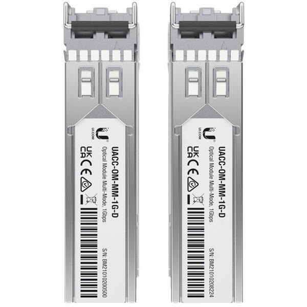 Modul SFP Ubiquiti UACC-OM-MM-1G-D-2, 1Gbps, 2-PACK