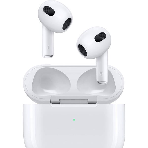 Casca Bluetooth Apple AirPods3 with Lightning Case White