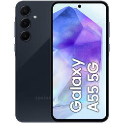 Galaxy A55, 6.6 inch, 128GB, 8GB RAM, Dual SIM, 5G, 4-Camere, Awesome Navy