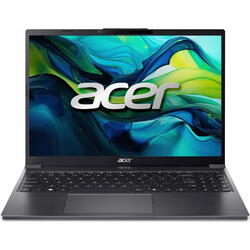 Laptop Acer Aspire Go 15 AG15-51P, 15.3 inch WUXGA IPS, Intel Core i7-1355U, 16GB DDR5, 1TB SSD, Intel Iris Xe, Steel Gray