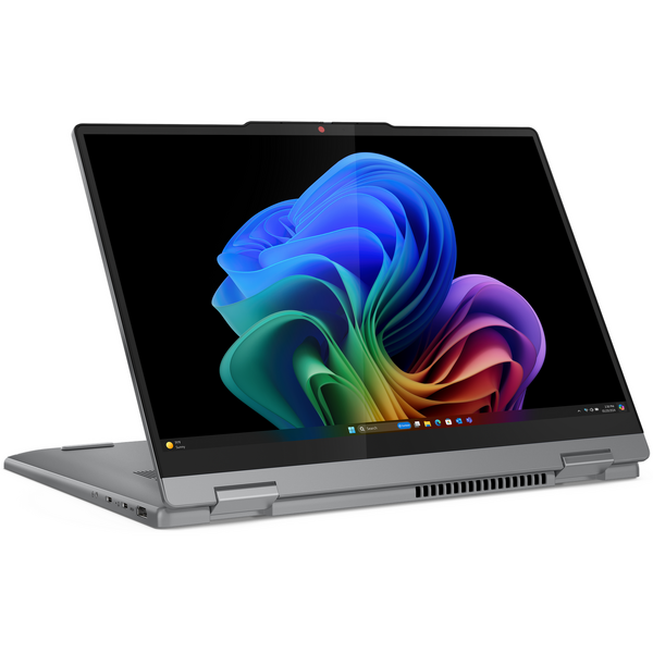 Laptop Lenovo IdeaPad 5 2-in-1 14Q8X9, 14 inch WUXGA OLED Touch, Qualcomm Snapdragon X Plus X1P-42-100, 16GB LPDDR5X, 1TB SSD, Qualcomm Adreno, Win 11 Home, Luna Grey