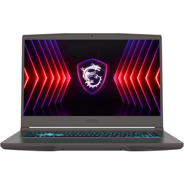 Laptop Gaming MSI Thin A15 B7VE, 15.6 inch FHD 144Hz, AMD Ryzen 5 7535HS, 16GB DDR5, 512GB SSD, GeForce RTX 4050 6GB, Cosmos Gray