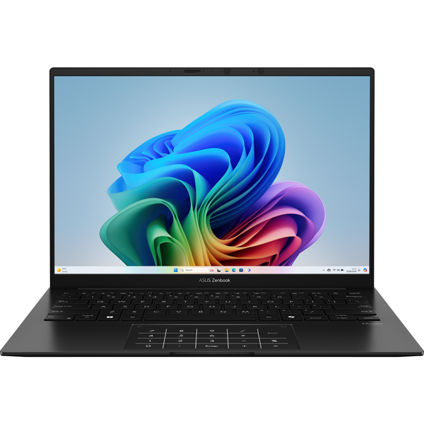 Laptop Asus Zenbook 14 OLED UM3406HA, 14 inch 3K 120Hz, AMD Ryzen 7 8840HS, 16GB LPDDR5X, 1TB SSD, AMD Radeon 780M, Jade Black