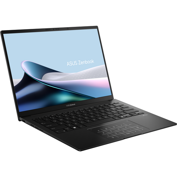 Laptop Asus Zenbook 14 OLED UM3406HA, 14 inch 3K 120Hz, AMD Ryzen 7 8840HS, 16GB LPDDR5X, 1TB SSD, AMD Radeon 780M, Jade Black