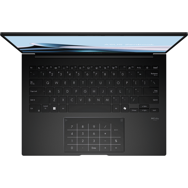 Laptop Asus Zenbook 14 OLED UM3406HA, 14 inch 3K 120Hz, AMD Ryzen 7 8840HS, 16GB LPDDR5X, 1TB SSD, AMD Radeon 780M, Jade Black