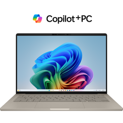 Zenbook A14 UX3407RA, 14 inch WUXGA OLED, Qualcomm Snapdragon X Elite X1E-78-100, 32GB LPDDR5X, 1TB SSD, Qualcomm Adreno, Win 11 Pro, Zabriskie Beige