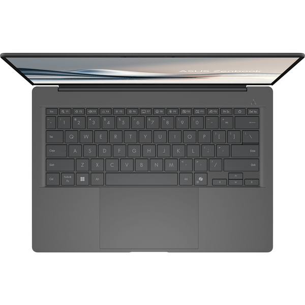 Laptop Asus Zenbook A14 UX3407RA, 14 inch WUXGA OLED, Qualcomm Snapdragon X Elite X1E-78-100, 32GB LPDDR5X, 1TB SSD, Qualcomm Adreno, Win 11 Pro, Iceland Grey