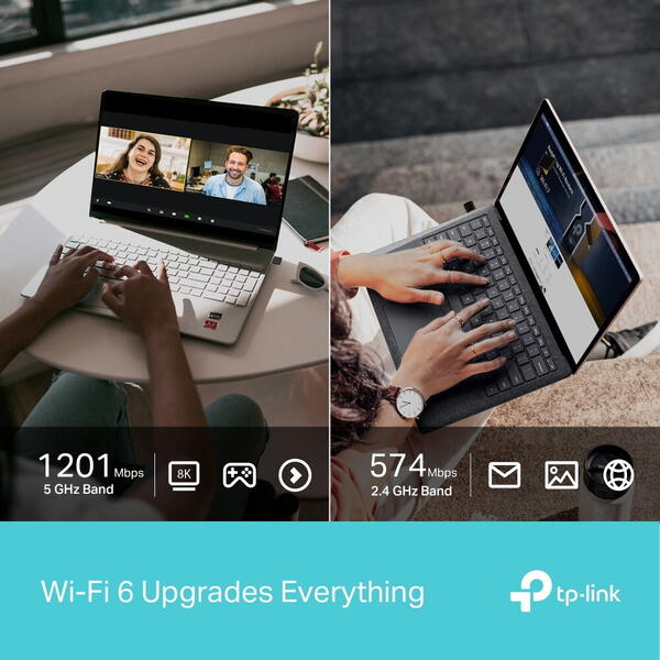 Placa de retea Wireless TP-LINK ARCHER TX20 NANO, AX1800, Dual-Band WiFi 6