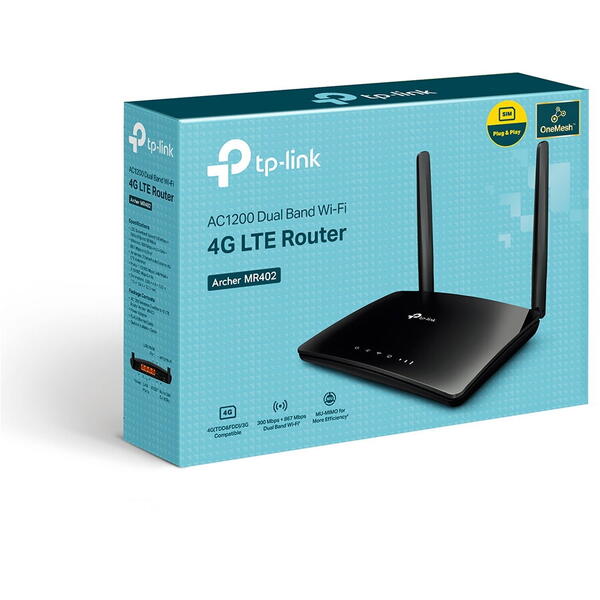 Router Wireless TP-LINK Archer MR402 Dual-Band 4G LTE