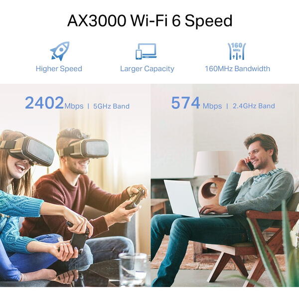 Access Point TP-LINK RE705X Dual-Band WiFi 6 Gigabit