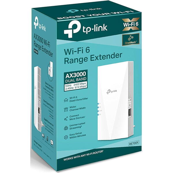 Access Point TP-LINK RE700X Dual-Band WiFi 6 Gigabit