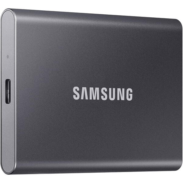 SSD Samsung Portable T7 4TB USB 3.2 tip C, Titan Grey