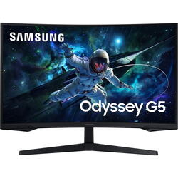 Monitor Gaming Samsung Odyssey G5 G55C LS32CG552EUXEN 32 inch QHD VA 1 ms 165 Hz HDR Curbat Negru