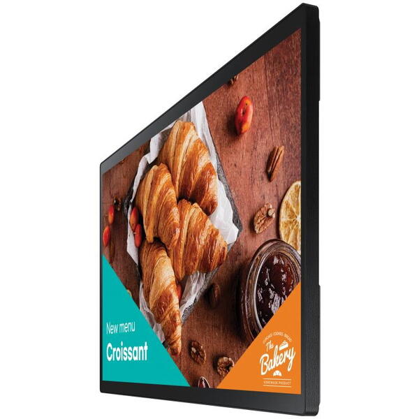 Monitor LED Samsung QB24C-T, LH24QBCTBGCXEN Touchscreen 23.8 inch FHD ADS 14 ms 60 Hz Smart Negru